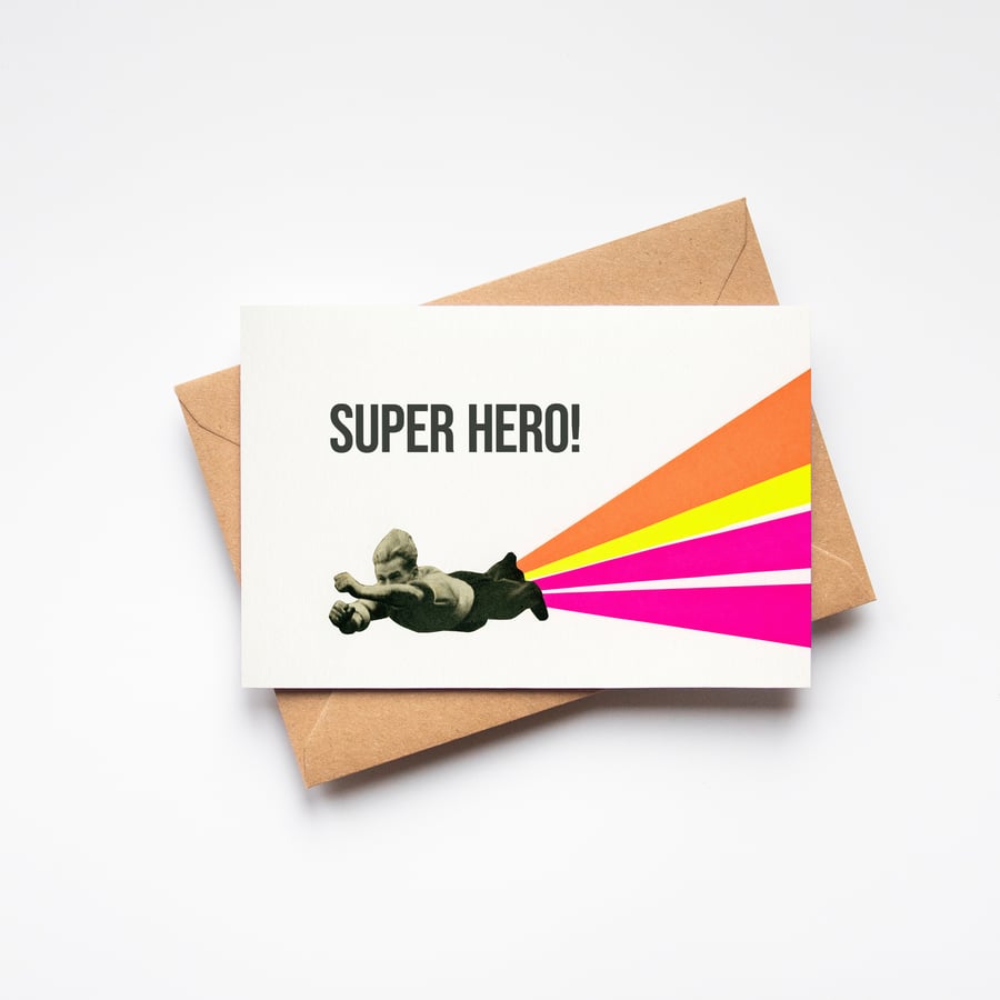 Card for Dad, Father's Day Card - Super Hero