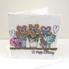 Special Order for AM: Happy Birthday Square Card