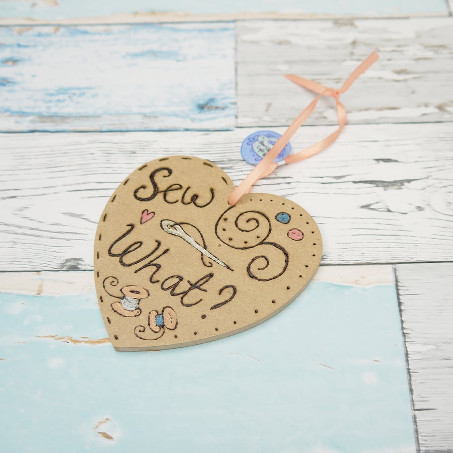 Sew What Heart Decoration