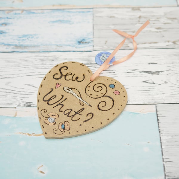 Sew What Heart Decoration