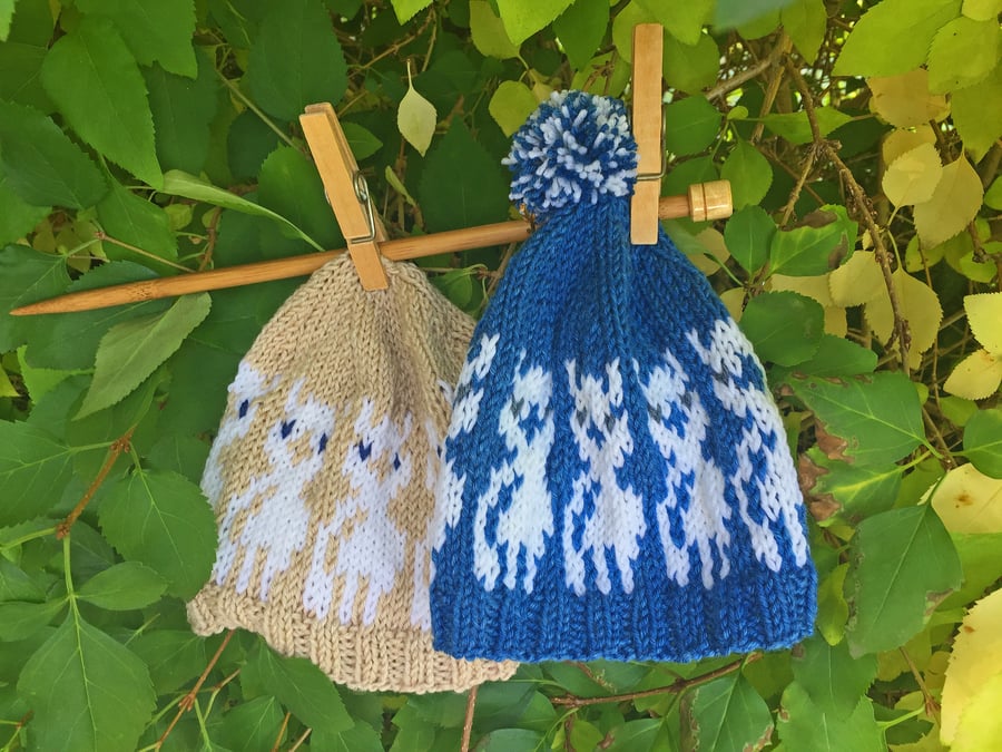 Baby Hat KNITTING PATTERN in pdf - Baby Alpacas Hat