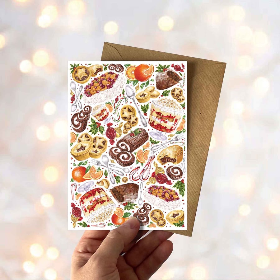 Christmas Sweet Treats Greetings Card