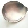 The Dark Side of the Spoon, Sans Serif Version, Stamped Soup Spoon