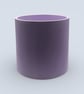 Large Statement 19cm Soft Lilac Purple Round Plant Pot - Image 5