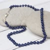Lapis Lazuli Necklace with Sterling Silver