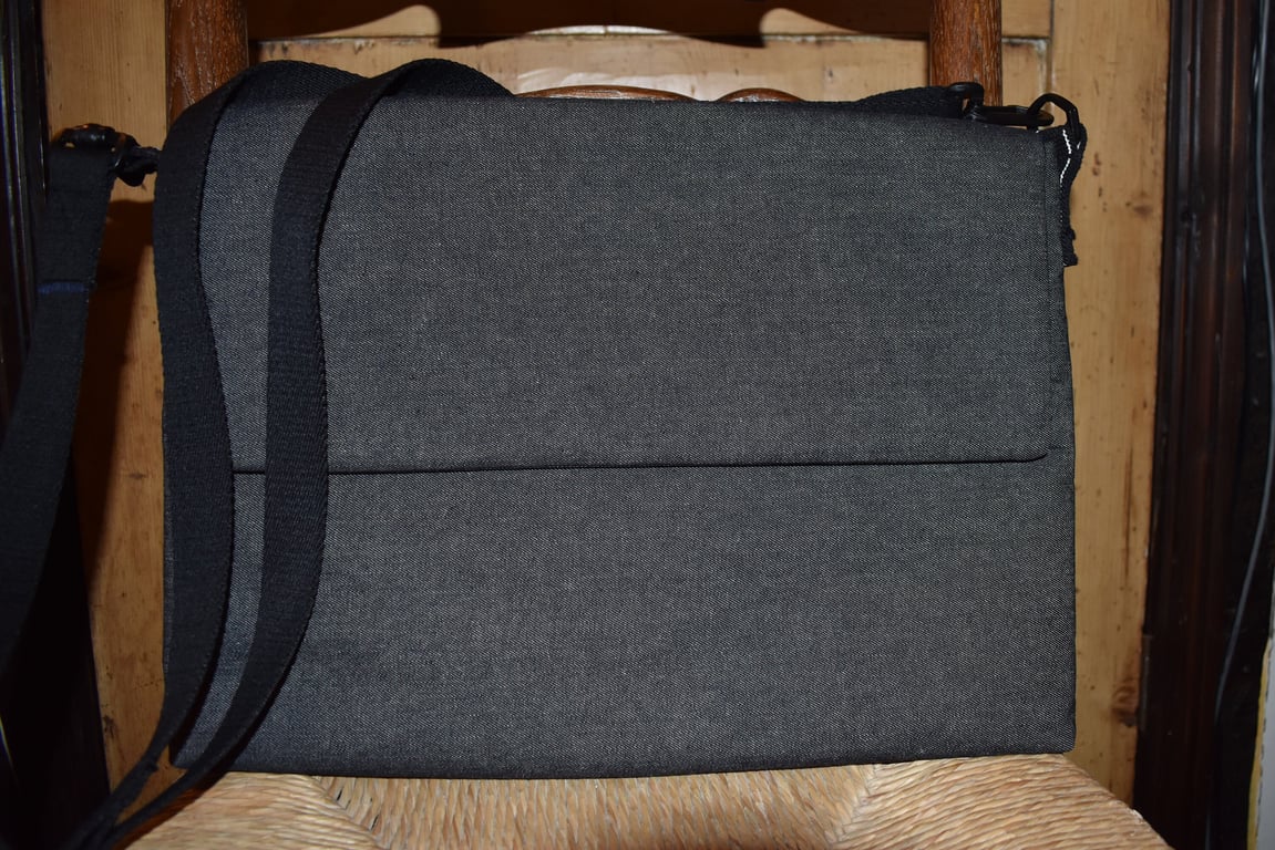 Messenger bag for laptop documents for college or office.  