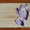 Hand Painted Crocus Box