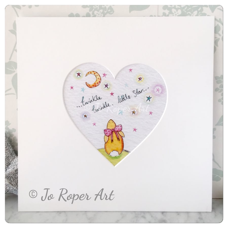 Twinkle Twinkle little Star mounted print Jo Roper 