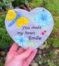 You Make My Heart Smile, Hanging Garden Decoration, Perfect Gift for Garden,