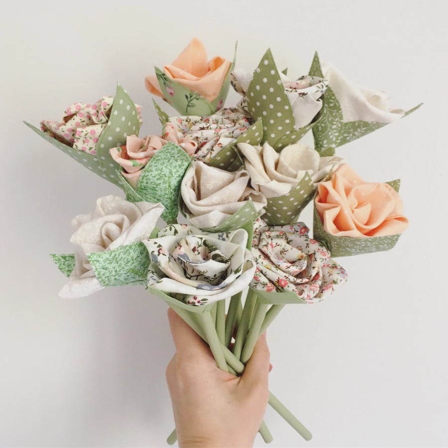 15 Handmade Fabric Flowers