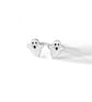 Tiny Ghost Heart Stud Earrings - Handmade - Image 3