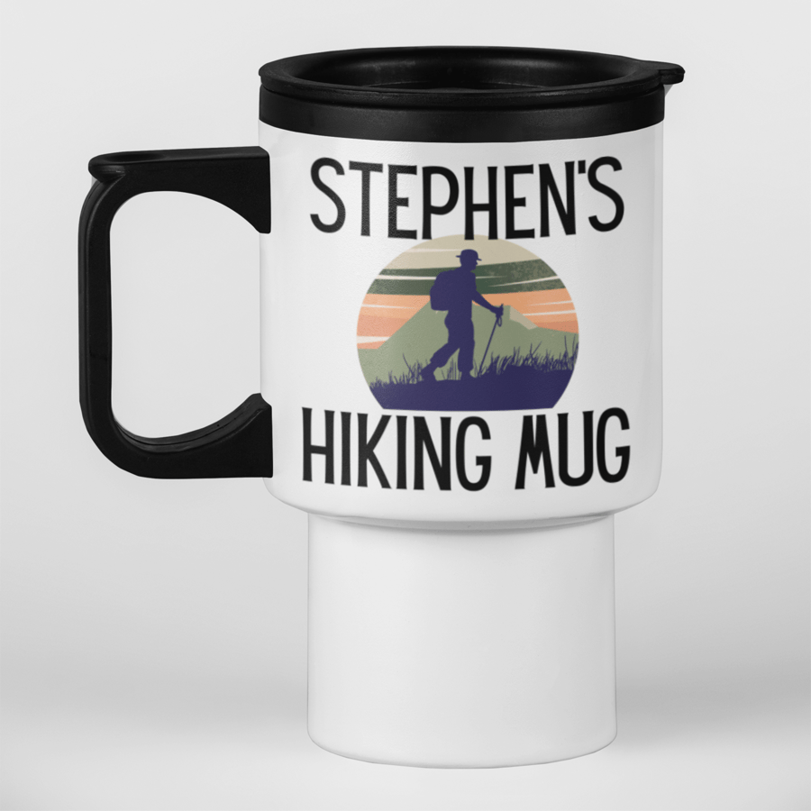 Personalised HIKING Travel Mug -Hiking Hikers Travel Mug Gift