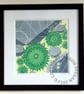 Green Surf Anemones LINO PRINT ROCKPOOL - Image 3