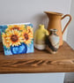 Sunflower painting printed card - Image 2