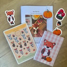  Printed pattern booklet - Fox Amigurumi Crochet Pattern, Keyring pattern