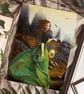 Fine Art Greeting Card, "Storr"- Scottish scene with a wee touch of glitter  - Image 2