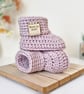Born in 2027 Crochet Baby Booties - Baby Shower Keepsake