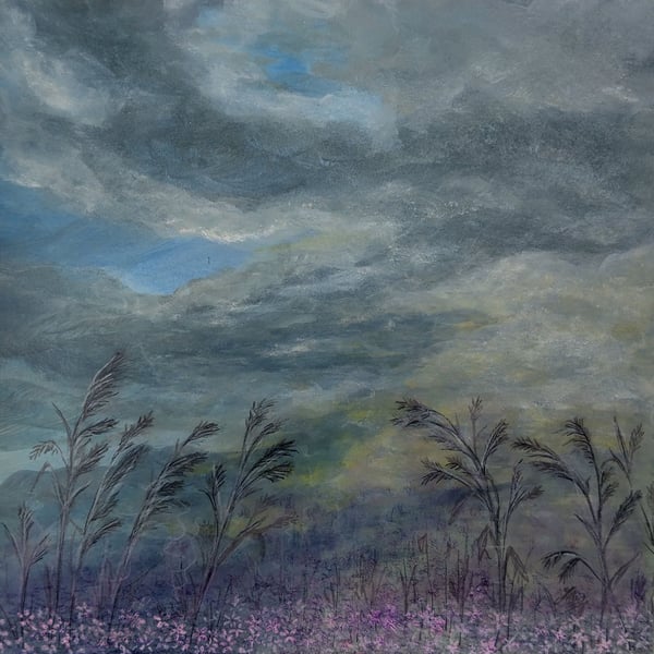 Blowing in the Breeze - Original framed painting