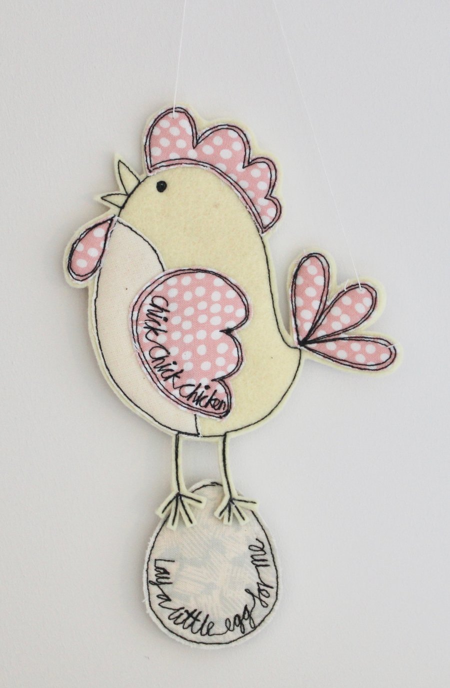 'Chick Chick Chicken, Lay a Little Egg for Me' - Hanging Decoration