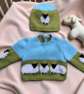 Knitting Pattern Baby Sheep and Sky Jumper & Hat DK Unisex 0-18 Months. Digital - Image 2