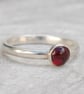 Garnet single stone ring - Image 3