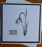 Sympathy Card - Snowdrop - Image 10