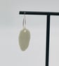 Porcelain white feather earrings - Image 3