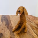 Needle felt wool Soringer Spaniel dog. Collectible