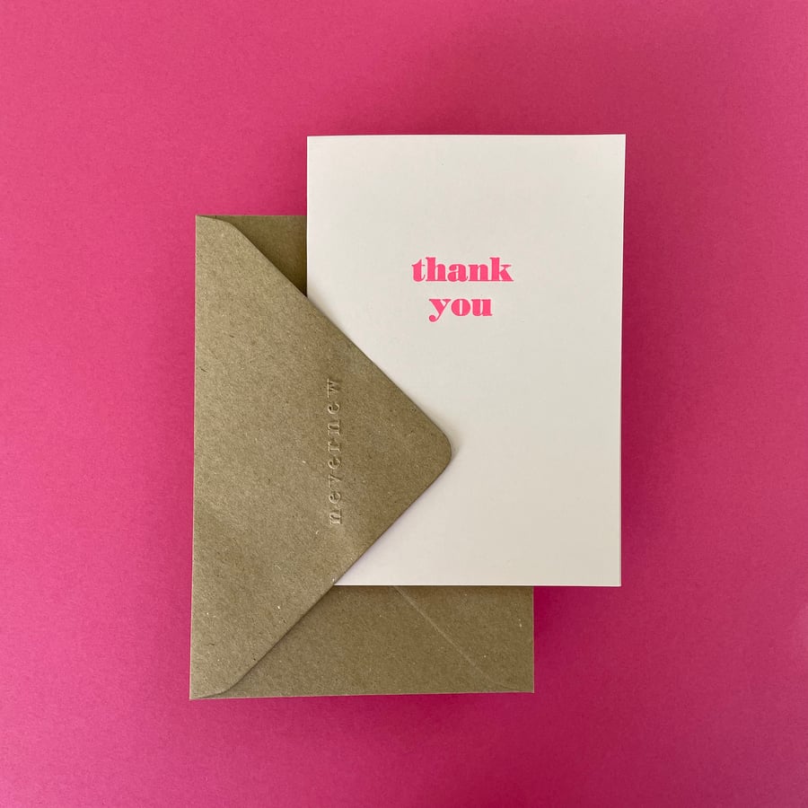 Thank You Card & Envelope