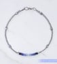 Sapphire Sterling Silver unique petite handmade bracelet - Image 7