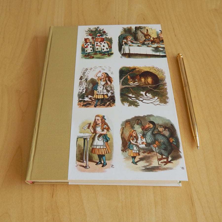Alice in Wonderland Journal. Hard-cover book. John Tenniel's Alice. For Women 