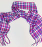 Pink handwoven scarf - Image 1