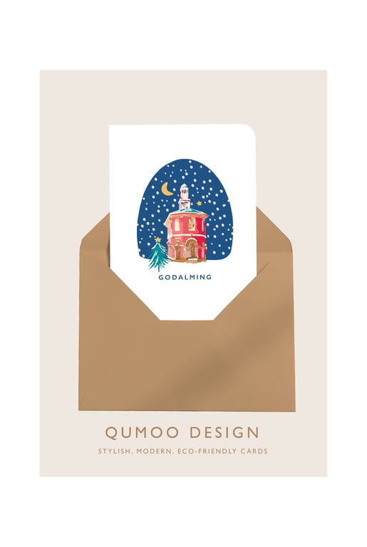 Christmas Card The Pepperpot Godalming Surrey