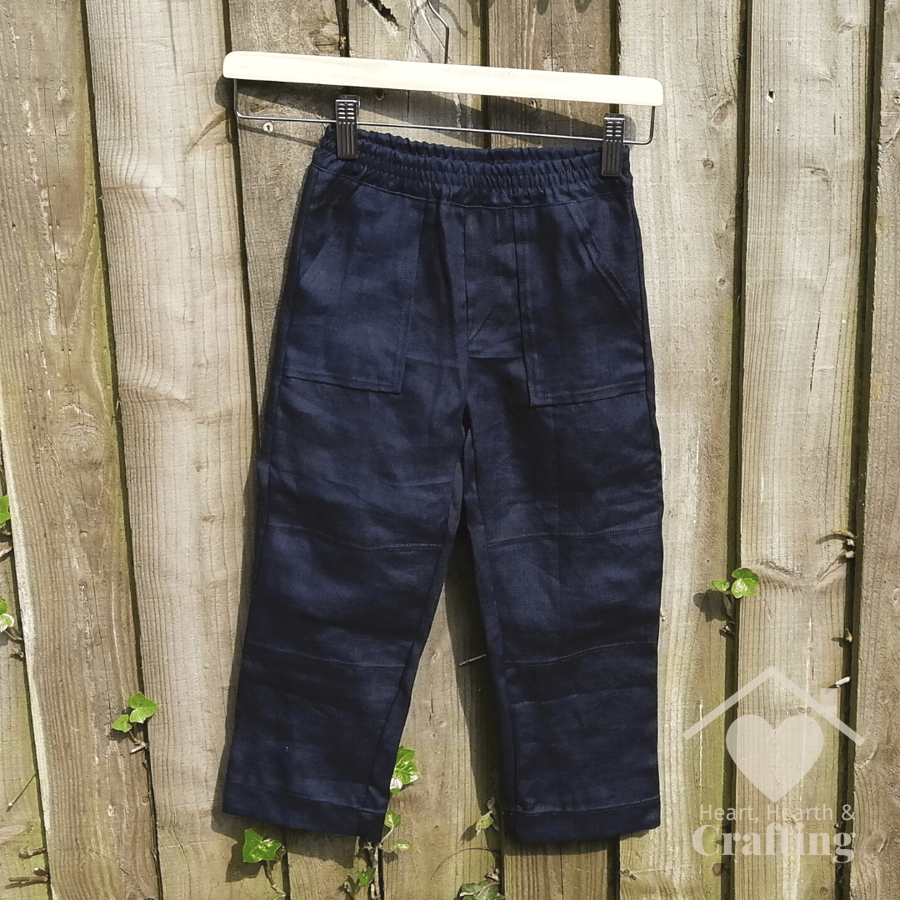 Handmade Rough and Tumble School Pants for Boys & Girls - Size 4 - 5 Years