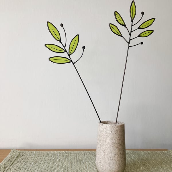 Forever Stained Glass Wild Flower - Leaves - stems