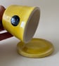  Mini yellow polka dot ceramic cloche.  - Image 4