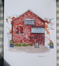 Artefact Liverpool watercolour print - Image 2
