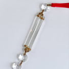 Vintage crystal cylinder chandelier prism