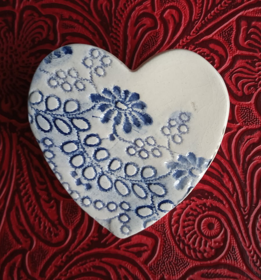 wildflower ceramic brooch