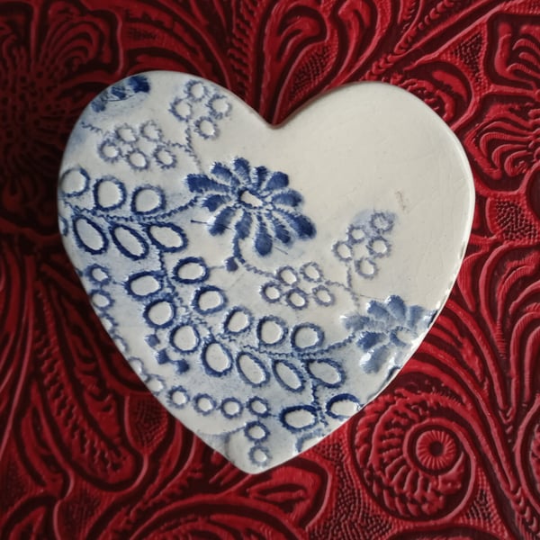 wildflower ceramic brooch