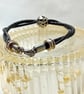 Double Leather Cord Bracelet - Image 5