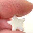 Pack of 15 white stars made with Bullseye 90coe glass