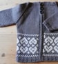 Pattern Heart Fair Isle Baby Jacket - Image 2