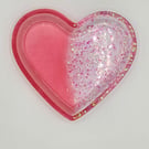 Pink Heart Jewellery Dish