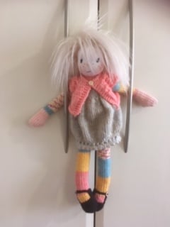 knitted rag doll - Susie