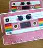 Holographic Pink Cassette Tape - Retro Y2K Mixtape Vinyl Sticker - Image 6