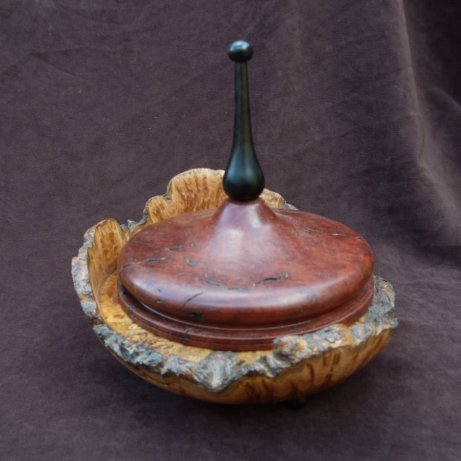 Australian Burr Lidded Container