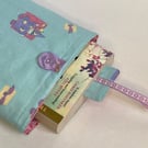 Book sleeve and bookmark. Gift for book-lover. Pastel colours