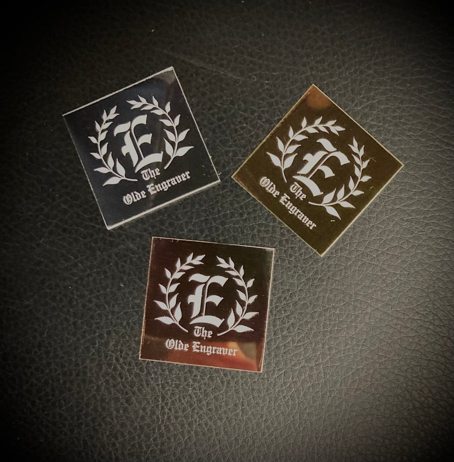 50mm x 50mm Logo Engraving Plate