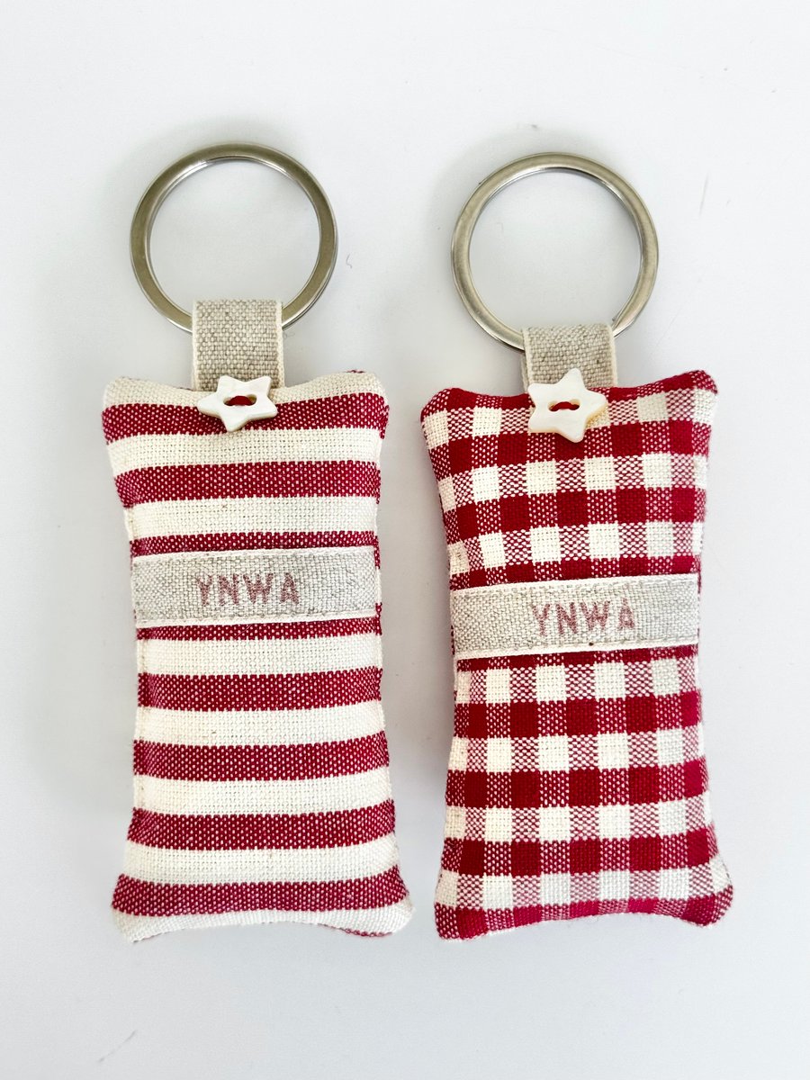 YNWA CELEBRATION KEY RING - gingham or stripes